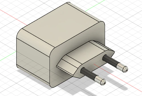 Adattatore cellulare Modello 3D .c4d .max .obj .3ds .fbx .stl .blend 