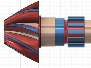 Helical Bevel Gear 3D Model