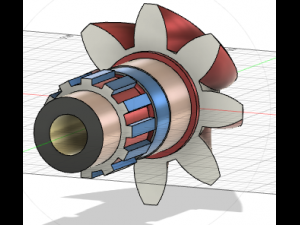 Helical Bevel Gear 3D Model