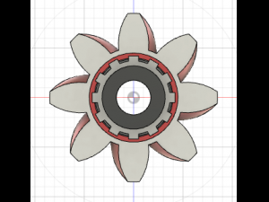 Helical Bevel Gear 3D Model