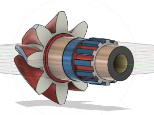 Helical Bevel Gear 3D Model