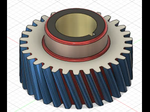 Helical Gear 3D Model