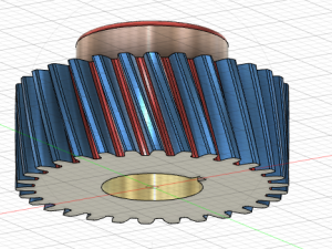 Helical Gear Modelo 3D