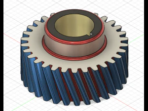 Helical Gear 3D Model