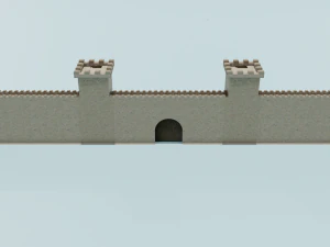 Castle walls 3D Model