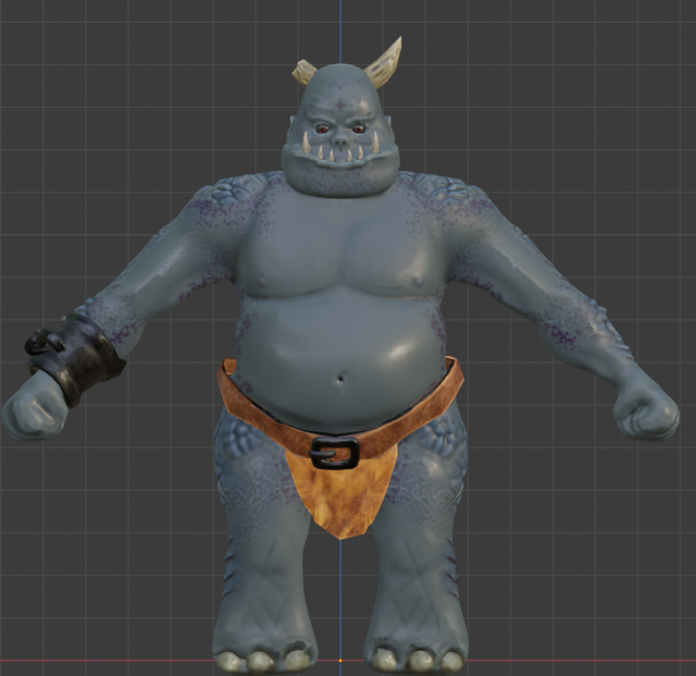 Goblin 3D Model .c4d .max .obj .3ds .fbx .stl .blend 