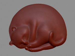 Sleeping cat 3D Принт Модель