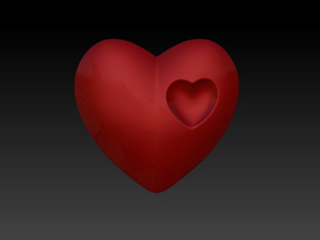 Valentine 3D Принт Модель .c4d .max .obj .3ds .fbx .stl .blend
