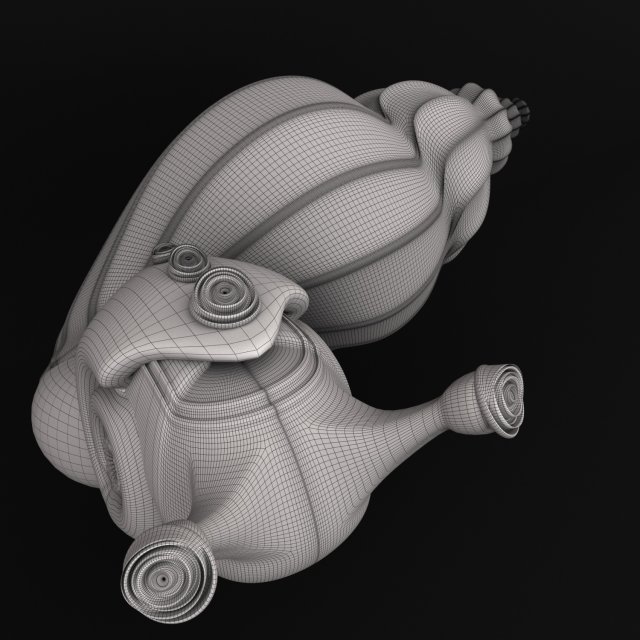 Snail 3D Model .c4d .max .obj .3ds .fbx .stl .blend 