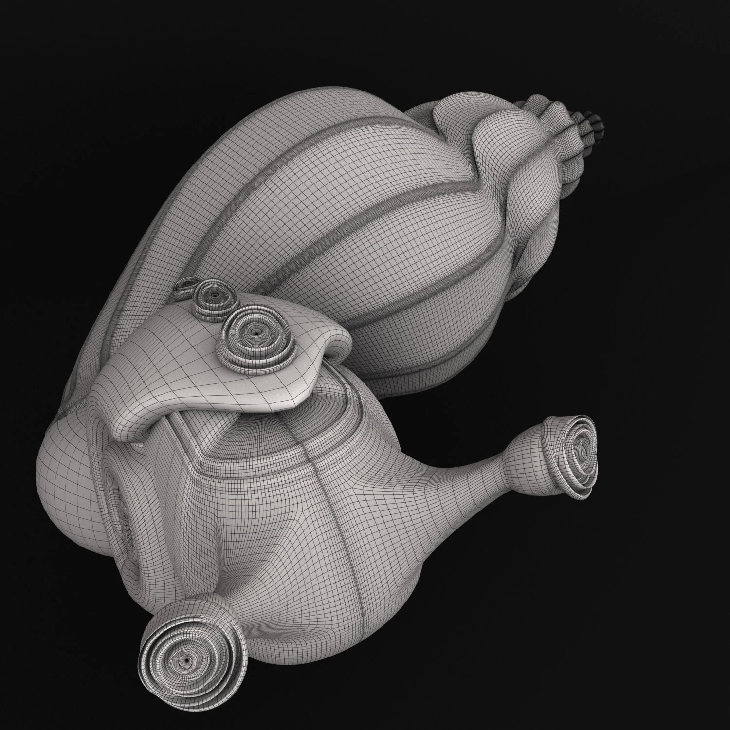 Snail 3D Model .c4d .max .obj .3ds .fbx .stl .blend 