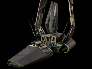 The spaceship 3D मॉडल