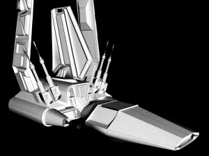 The spaceship 3D Model