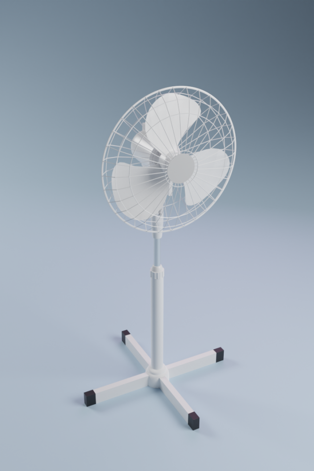 Standing Fan 3D 모델 .c4d .max .obj .3ds .fbx .stl .blend 