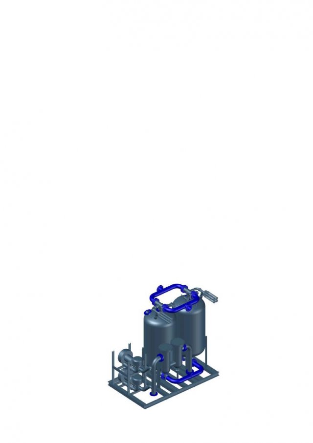 Air Dryer Dalgakiran with a flow rate of 14667 m3 per minute 3D 模型 .c4d .max .obj .3ds .fbx .stl .blend 