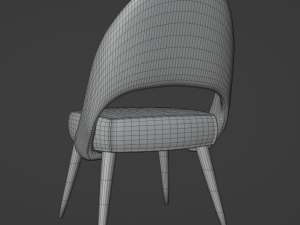 Modern Dinner Chair Modèle 3D