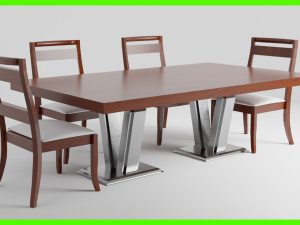 Modern Dinner Table 3Dモデル