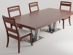 Modern Dinner Table 3Dモデル