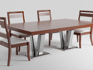 Modern Dinner Table 3Dモデル