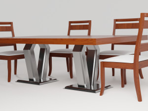 Modern Dinner Table 3Dモデル