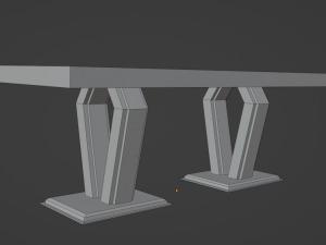 Modern Dinner Table 3Dモデル