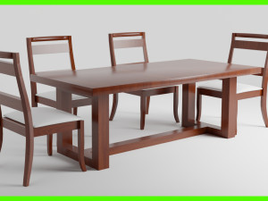 Classic Dinner Table 3Dモデル