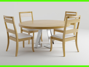Modern Dinner Table 3Dモデル