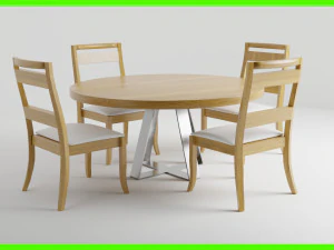 Modern Dinner Table 3D Model