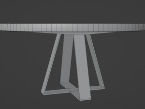 Modern Dinner Table 3D मॉडल