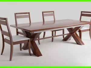 Сучасний обідній стіл 3D Модель