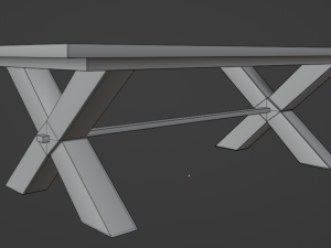 Modern Dinner Table 3D Model