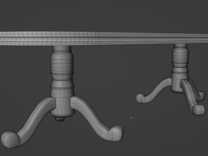 Classic Dinner Table Modelo 3D