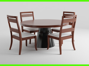 Modern Dinner Table 3Dモデル