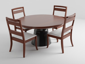 Modern Dinner Table 3D Model