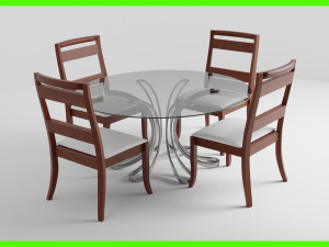 Modern Dinner Table 3Dモデル
