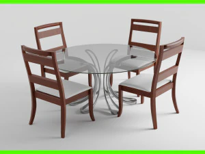 Mesa de comedor moderna Modelo 3D