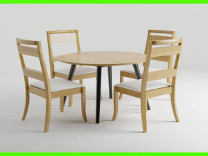 Сучасний обідній стіл 3D Модель