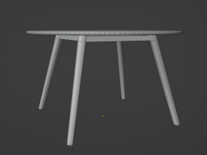 Modern Dinner Table 3D Model