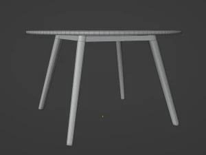 Modern Dinner Table 3D Model