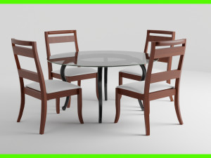 Modern Dinner Table 3Dモデル