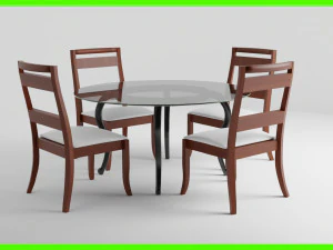 现代餐桌 3D 模型