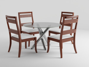 Modern Dinner Table 3Dモデル