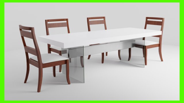 Modern Dinner Table 3Dモデル .c4d .max .obj .3ds .fbx .stl .blend 
