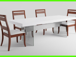 Modern Dinner Table 3Dモデル