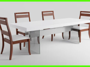 Moderne eettafel 3D Model
