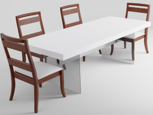 Modern Dinner Table 3Dモデル