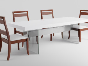 Modern Dinner Table 3Dモデル