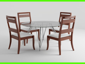 Modern Dinner Table 3Dモデル