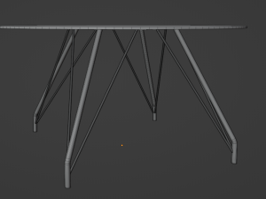 Modern Dinner Table Modello 3D