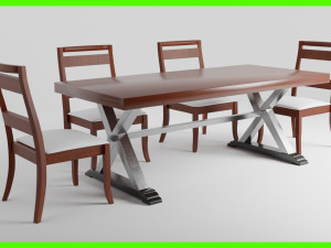 Modern Dinner Table 3Dモデル