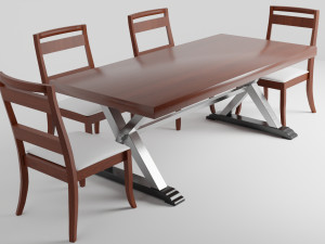 Modern Dinner Table 3Dモデル